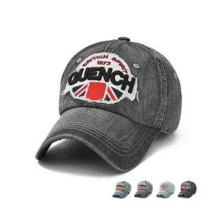 Men Vintage Denim Washed Baseball Caps Women Adjustable Golf Outdoor Snapback Hat