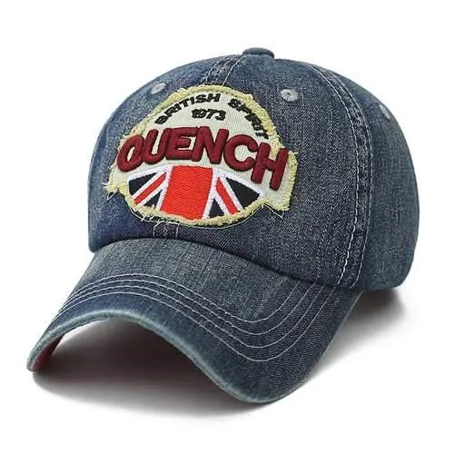 Men Vintage Denim Washed Baseball Caps Women Adjustable Golf Outdoor Snapback Hat