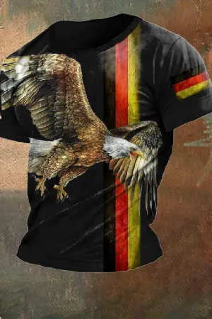 Men's 2024 European Cup Germany Printed Casual T-Shirt