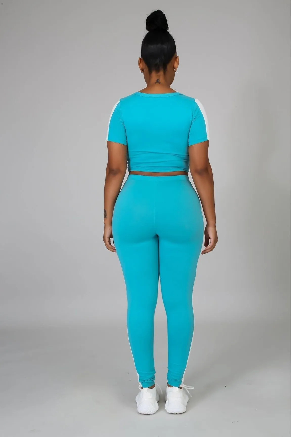 On The Go Crop Top Legging Set