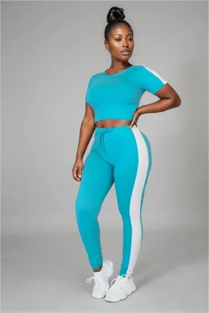 On The Go Crop Top Legging Set