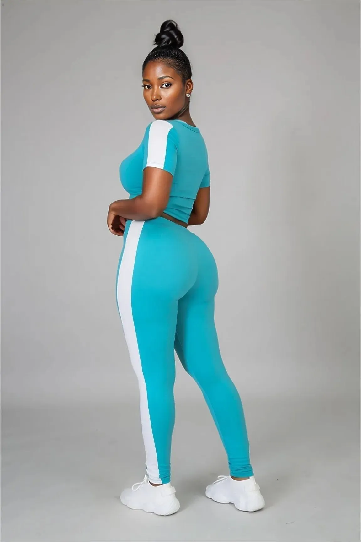On The Go Crop Top Legging Set