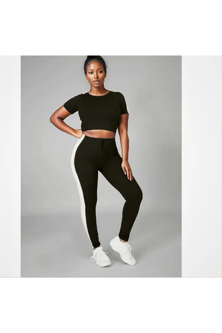 On The Go Crop Top Legging Set