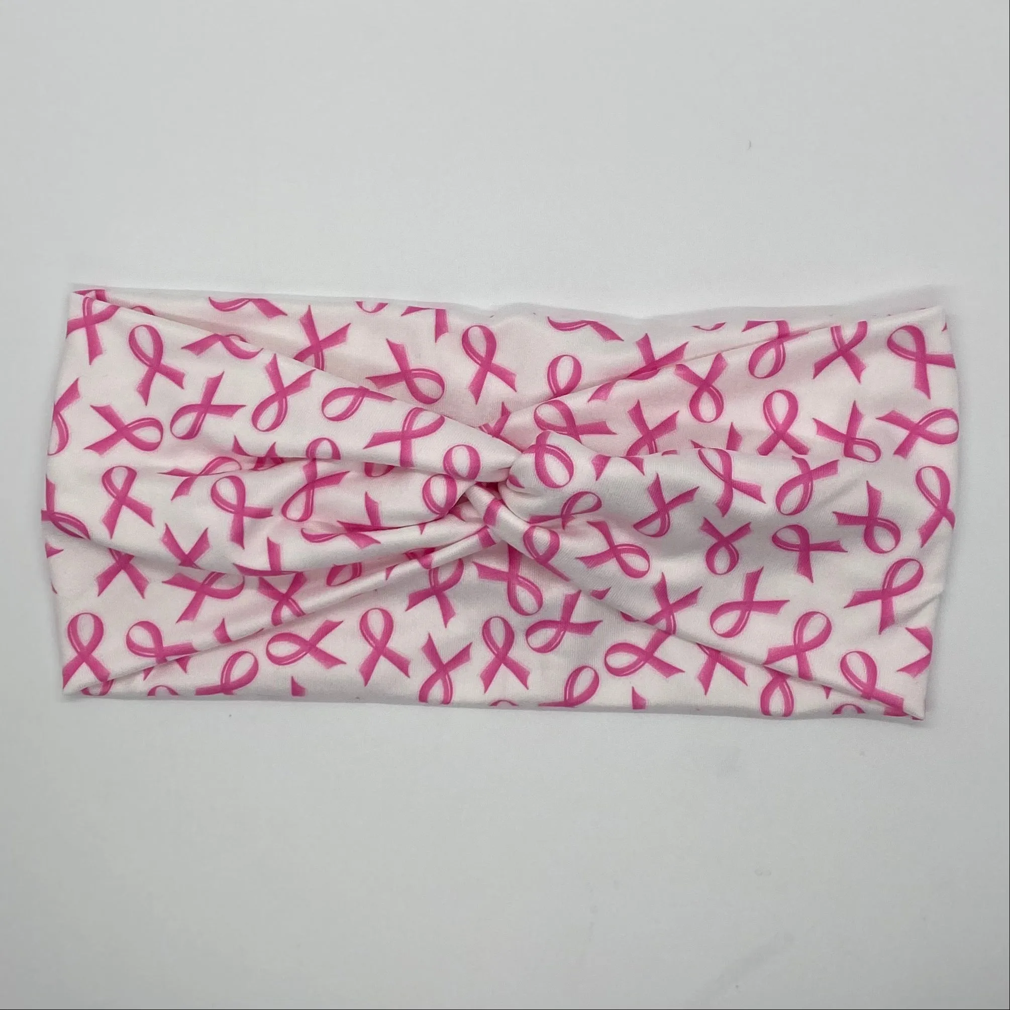 Pink Ribbon Twist Headband