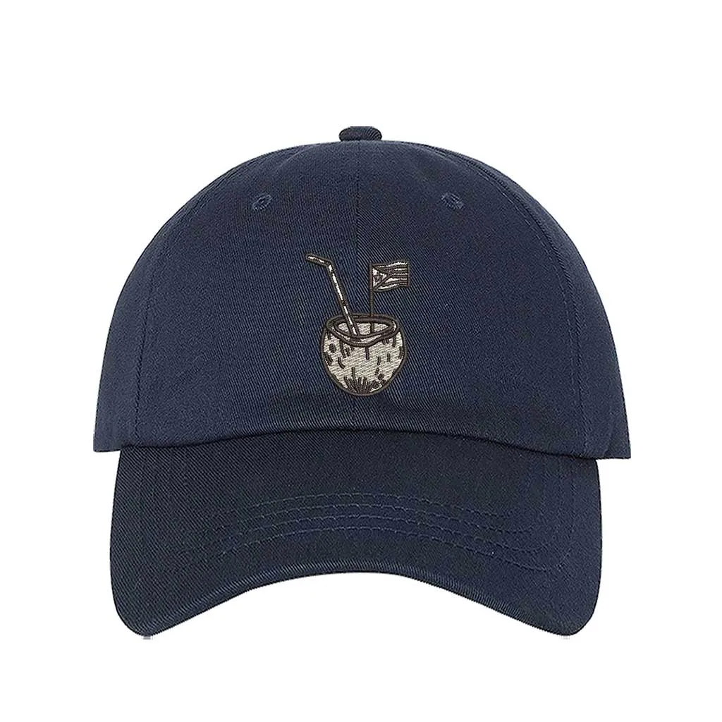 Puerto Rico Coco Embroidered Baseball Hat 🇵🇷🥥