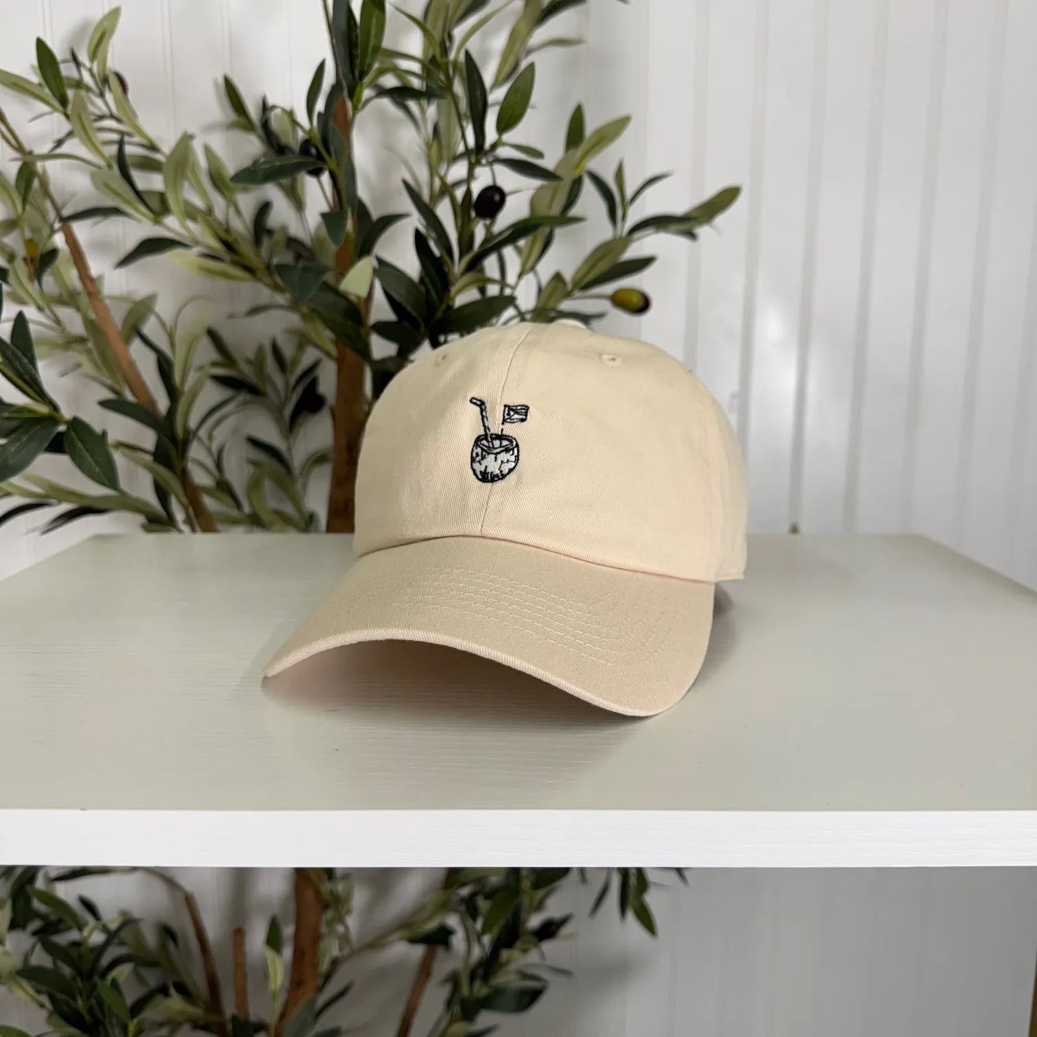 Puerto Rico Coco Embroidered Baseball Hat 🇵🇷🥥
