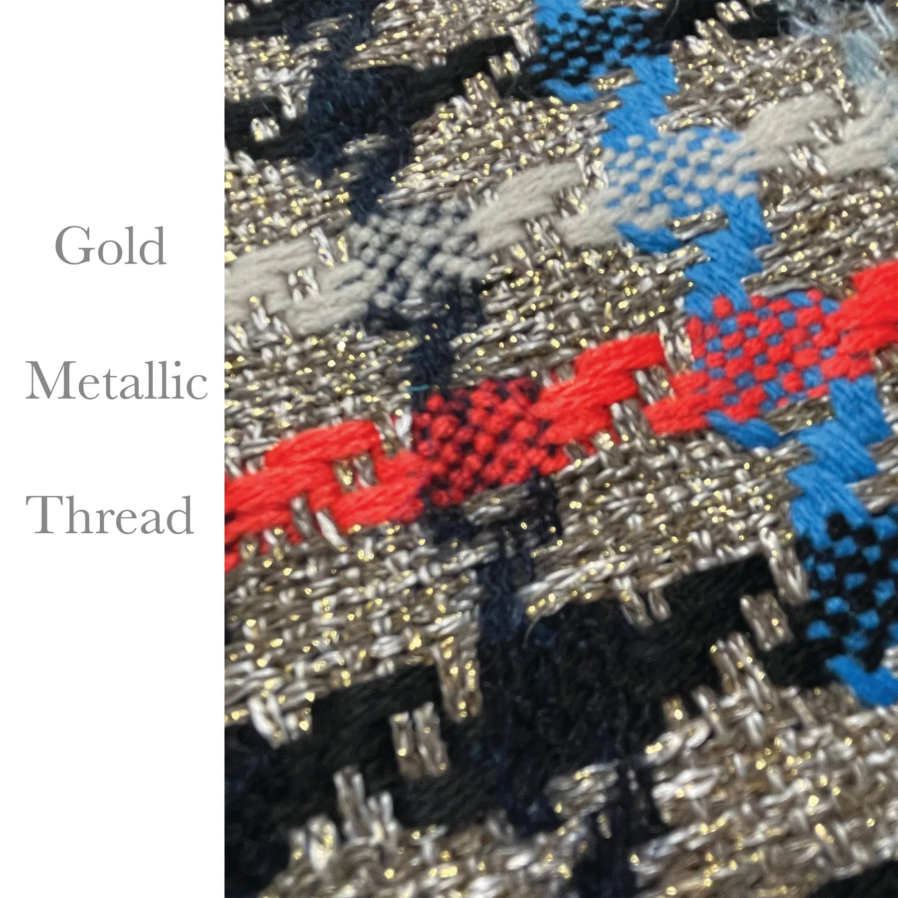 "Metallic Plaid"-Wool/blend w/real shearling handmade winter dog coat