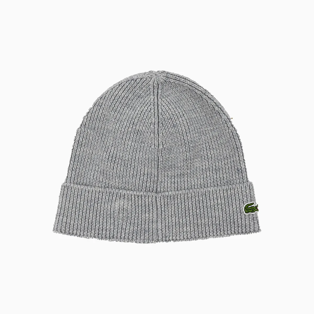 Ribbed Wool Turned Edge Beanie Hat