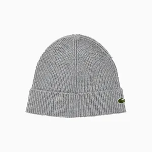Ribbed Wool Turned Edge Beanie Hat