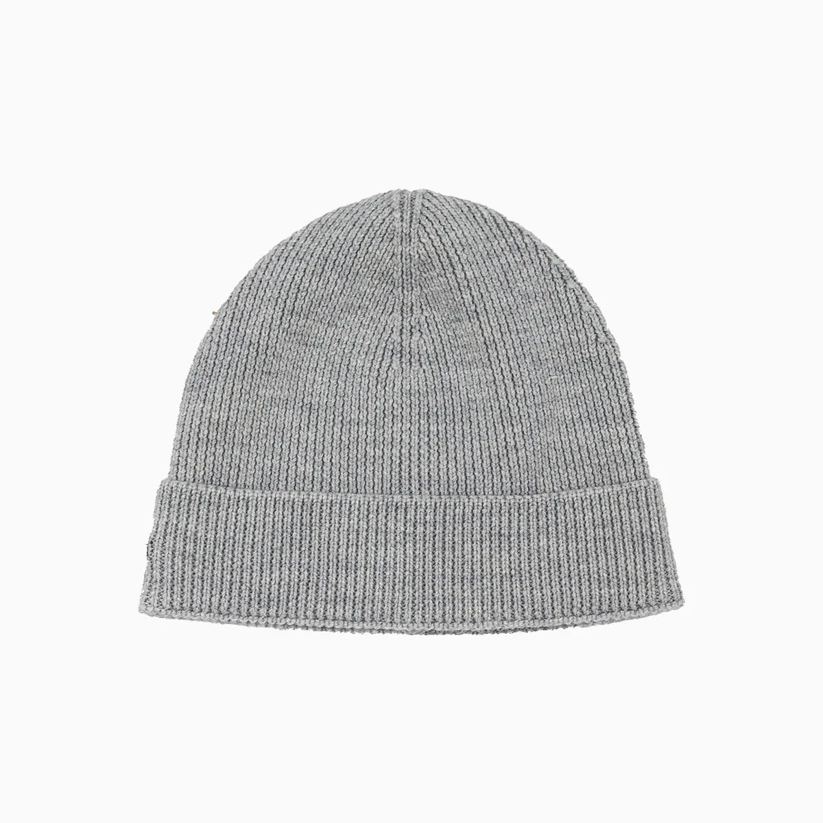 Ribbed Wool Turned Edge Beanie Hat