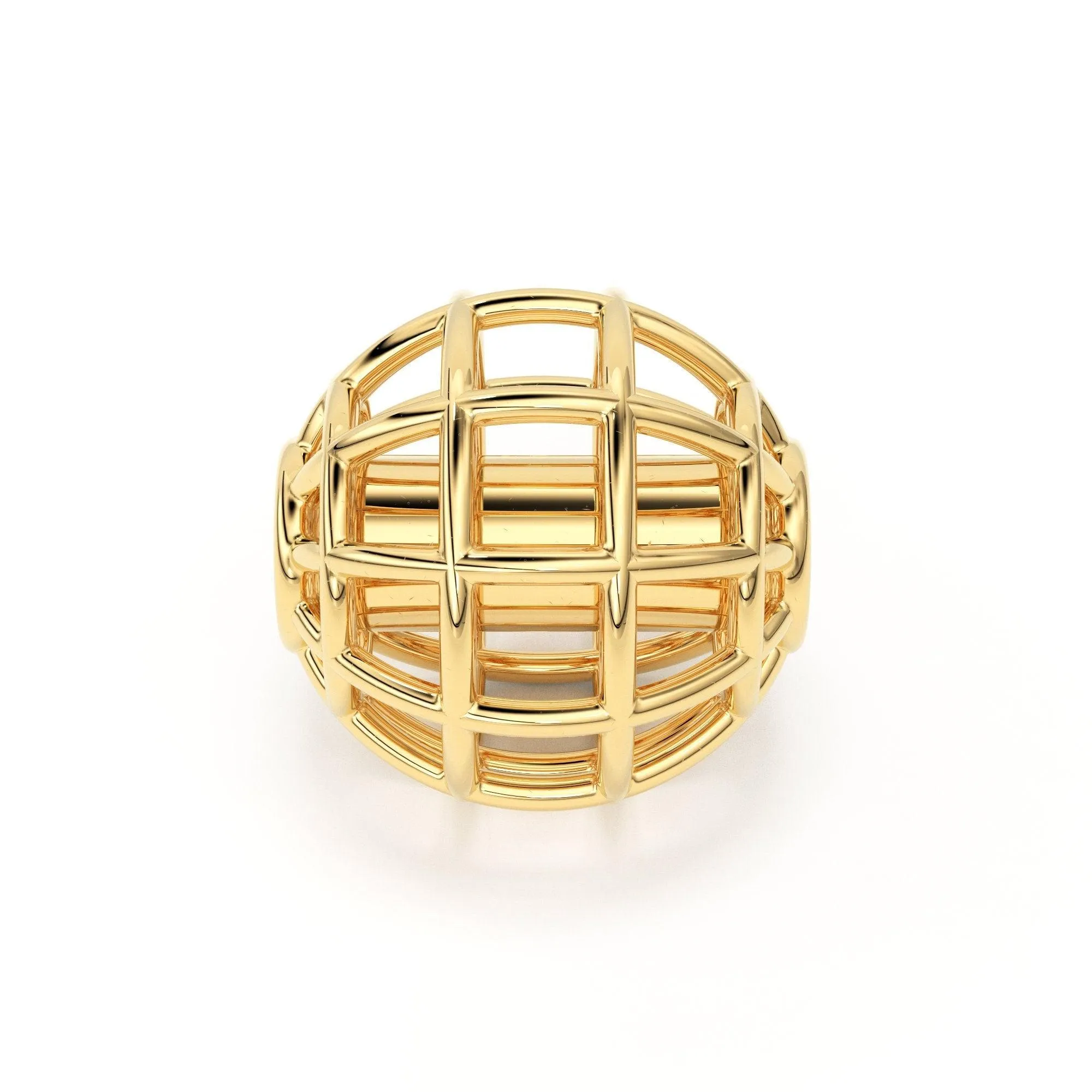 Round Designer Solid Gold 14k 18k Handmade Gold Spacer Bead Jewelry Making Supply 5mm
