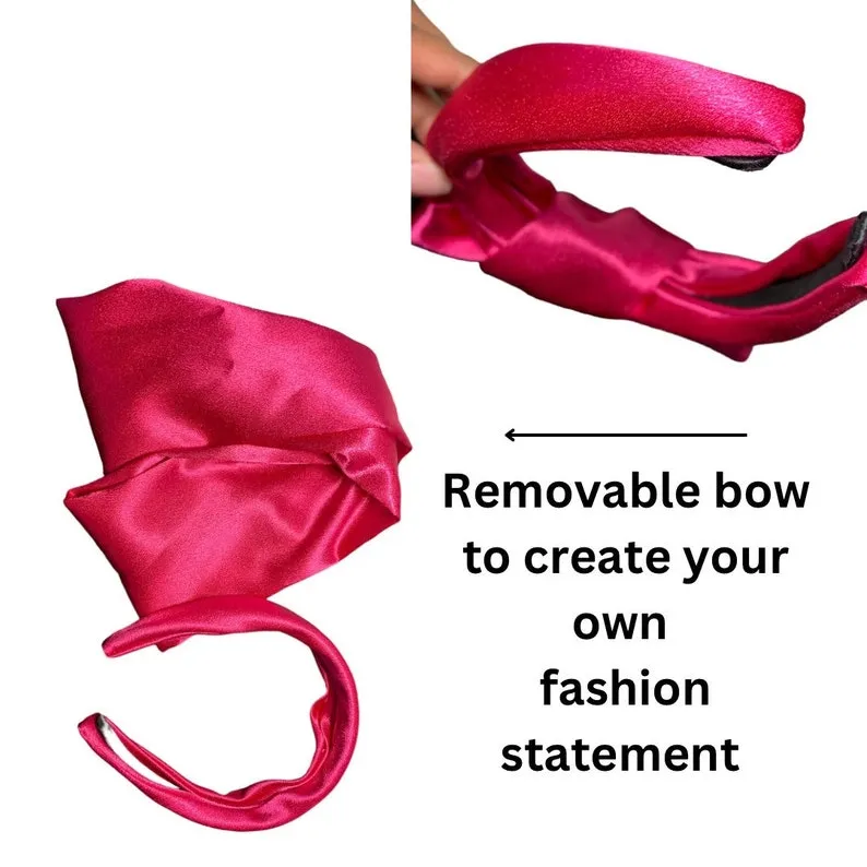Satin Headbands | bow Headband | Satin Head Wrap | Satin Turban Style | Fashion headbands | Women’s headbands | hair styling accessories