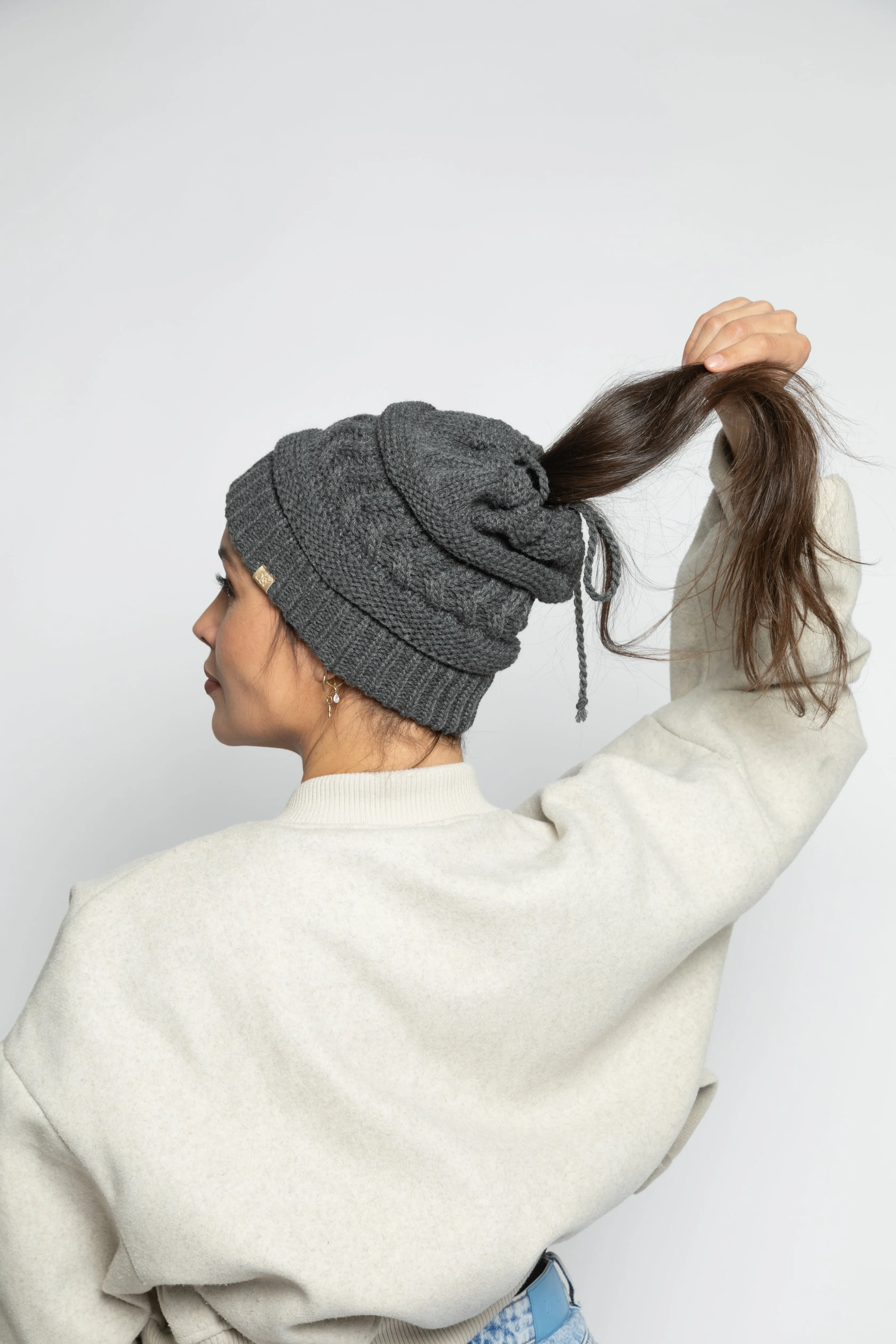 Satin-lined Ponyflo® Beanie