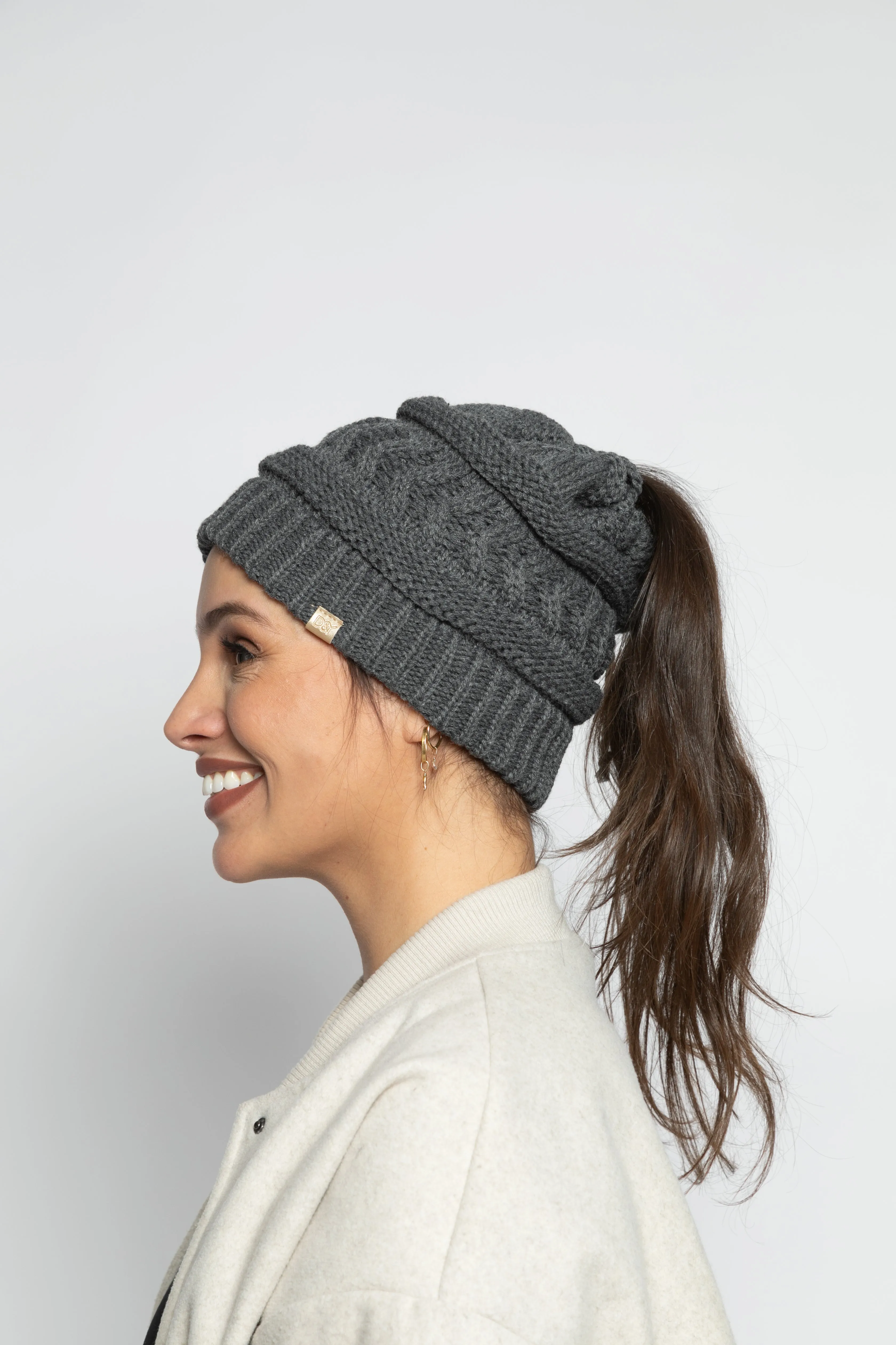 Satin-lined Ponyflo® Beanie