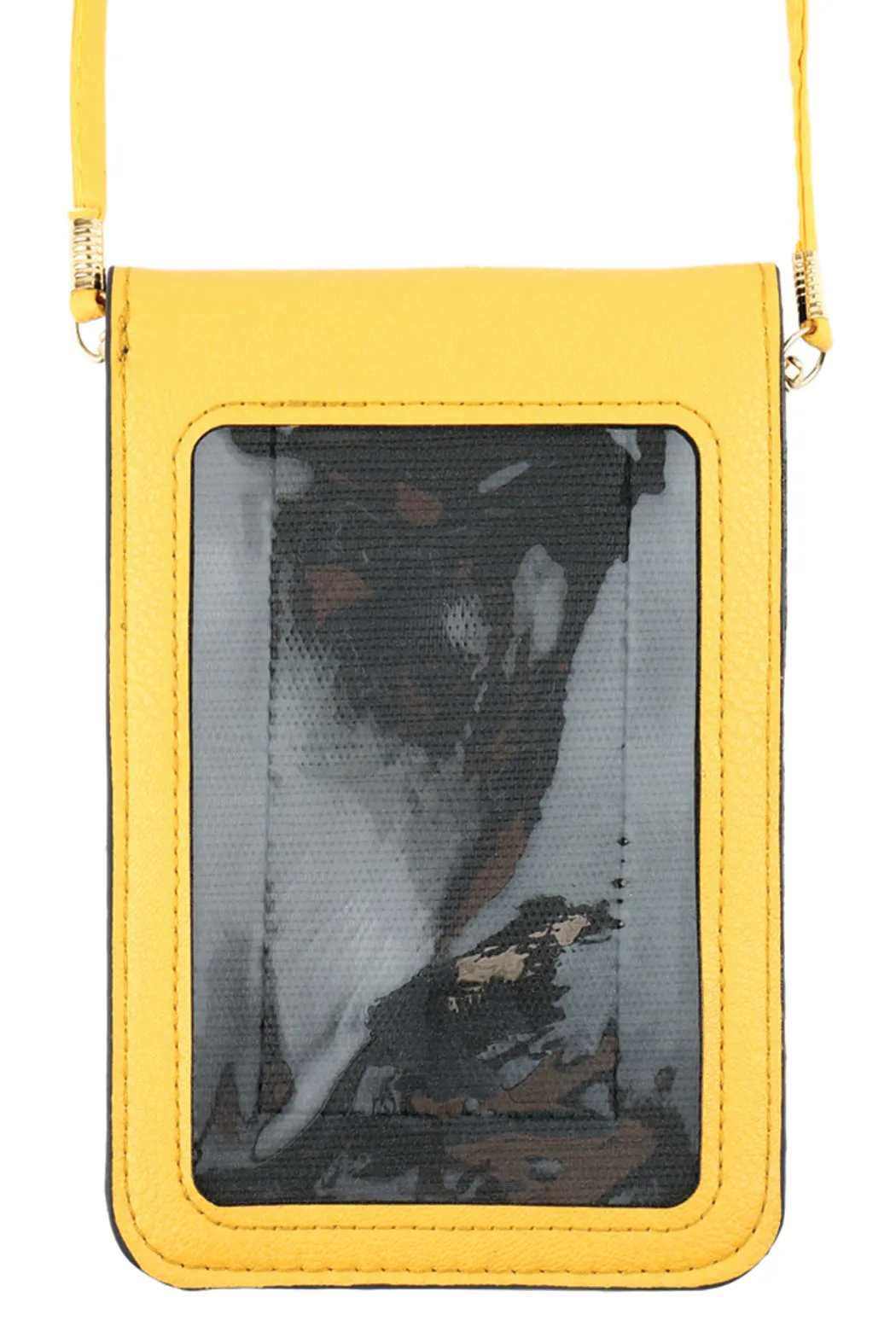 SOFTBALL CELLPHONE CROSSBODY WITH CLEAR WINDOW POUCH