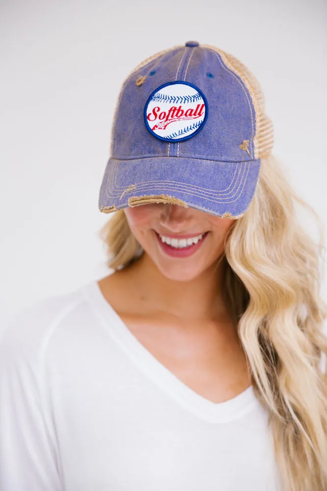 SOFTBALL MOM PATCH HAT