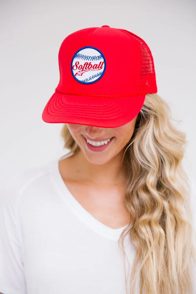 SOFTBALL MOM PATCH HAT