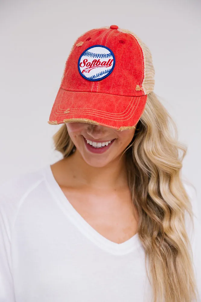 SOFTBALL MOM PATCH HAT