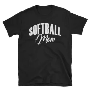 Softball Mom T Shirt Unisex Black Sporty Softball Mom Gift T Shirt Design Idea