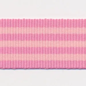 Stripe Grosgrain Ribbon #14 Cherry & Pale Pink