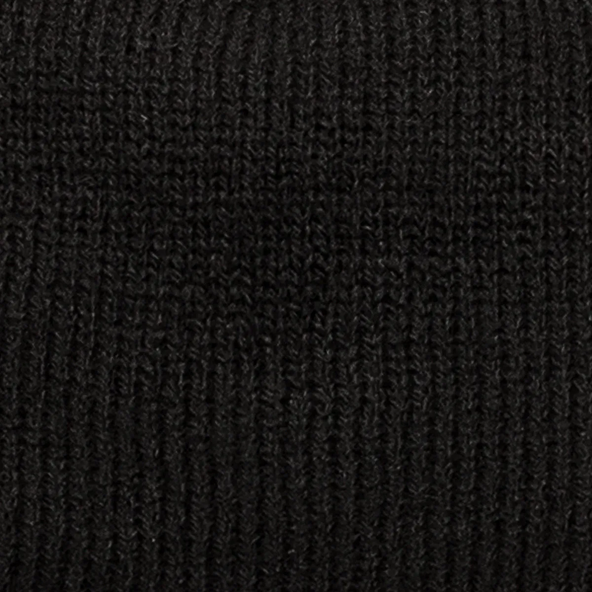 Supreme Suspensions® Black w/ White Embroidered Logo Raised Cuff Knit Beanie