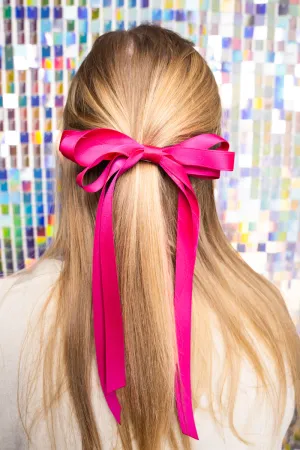 The Candice Fuchsia Hair Bow Barrette