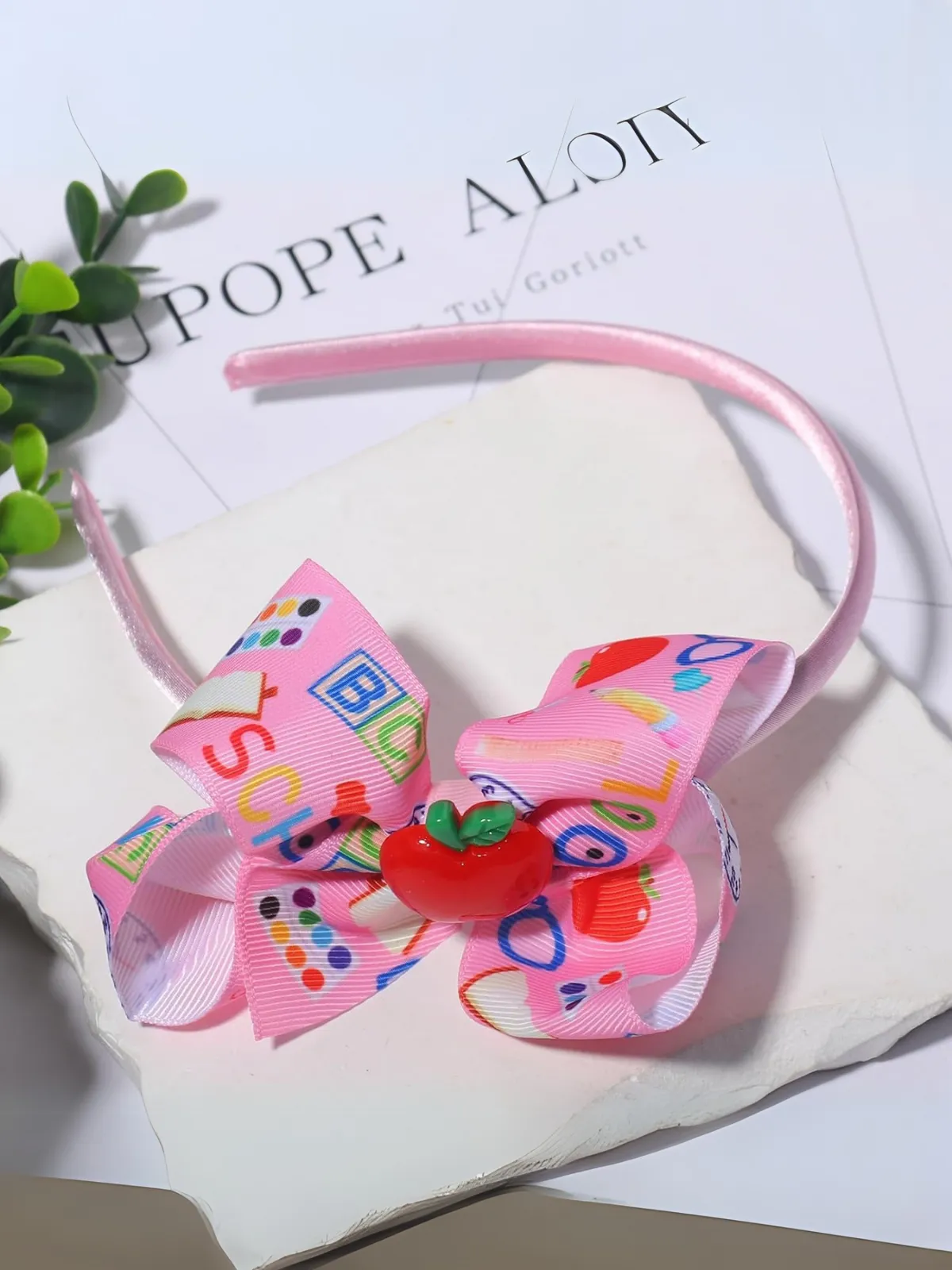 Time For School Bow Headband