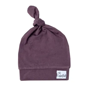 Top Knot Hat - Plum