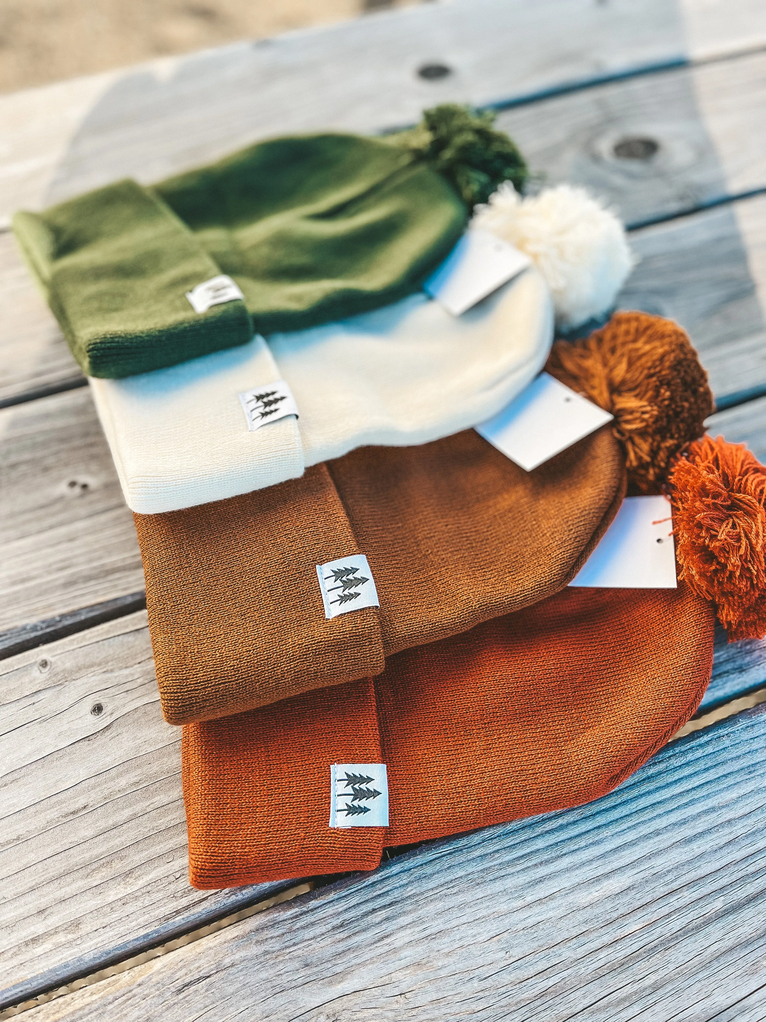 Tree Pom Beanies