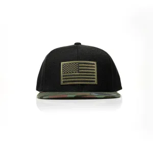 USA Green Flag Patch Snapback