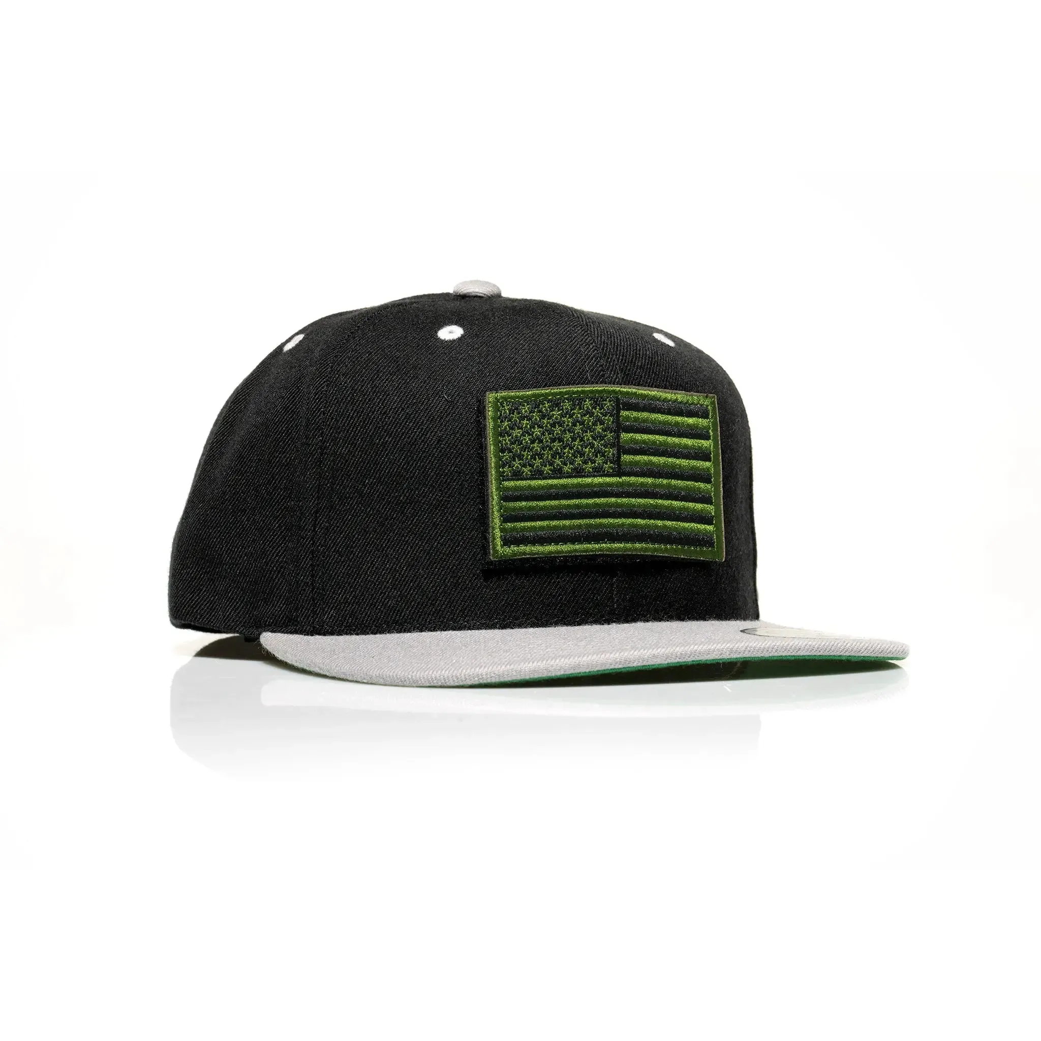 USA Green Flag Patch Snapback