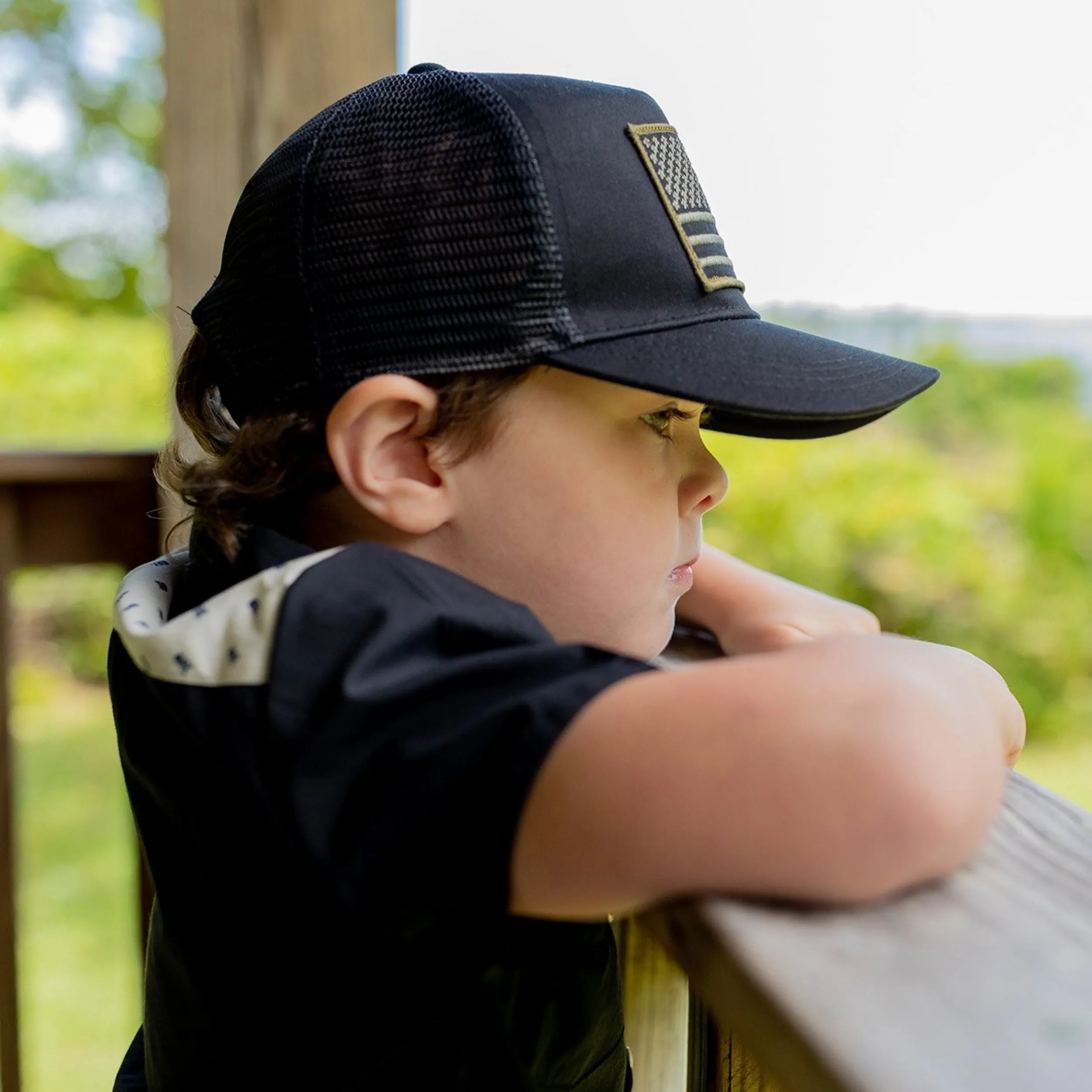 USA Green Flag Trucker Hat
