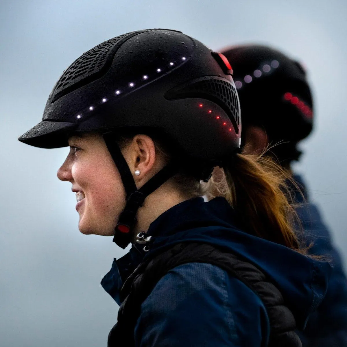 UVEX exxential II LED Riding Hat - black