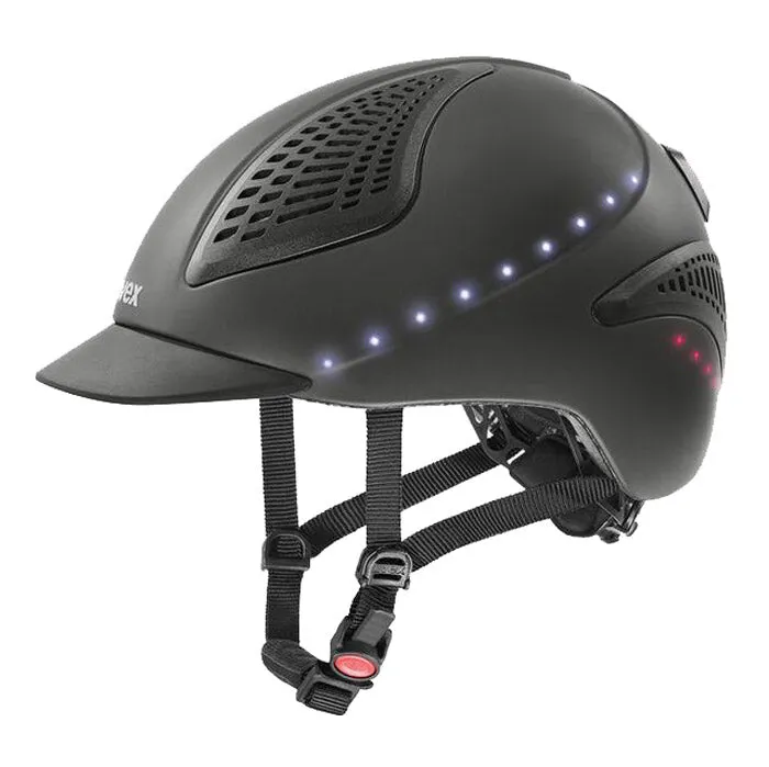 UVEX exxential II LED Riding Hat - black
