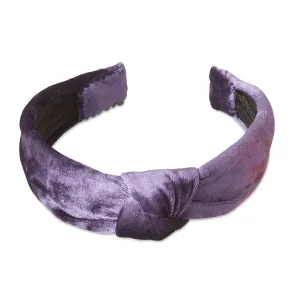 Velvet Lapis Knotted Headband
