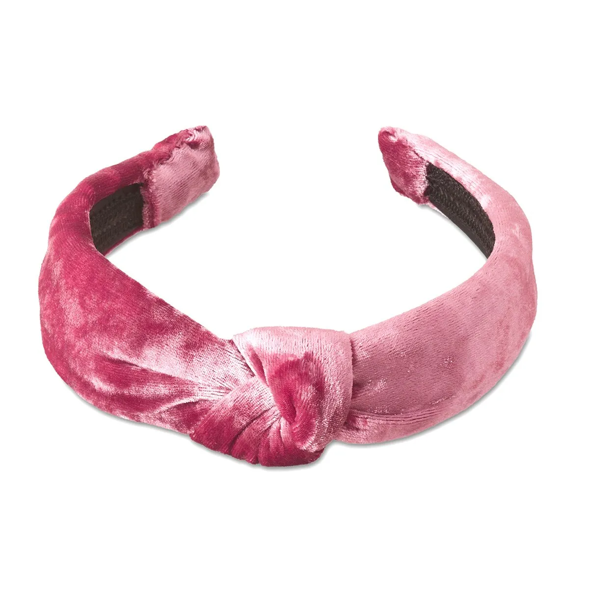 Velvet Pink Knotted Headband