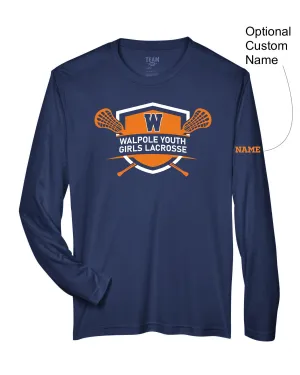 Walpole Youth Girls Lacrosse - Adult (unisex) Performance Long-Sleeve T-Shirt (TT11L)
