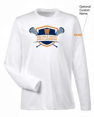 Walpole Youth Girls Lacrosse -Cool & Dry Performance Long-Sleeve Top (Youth - 8622Y)