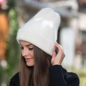 Winter Hat Beanies Rabbit Wool Fur Multiple Colors