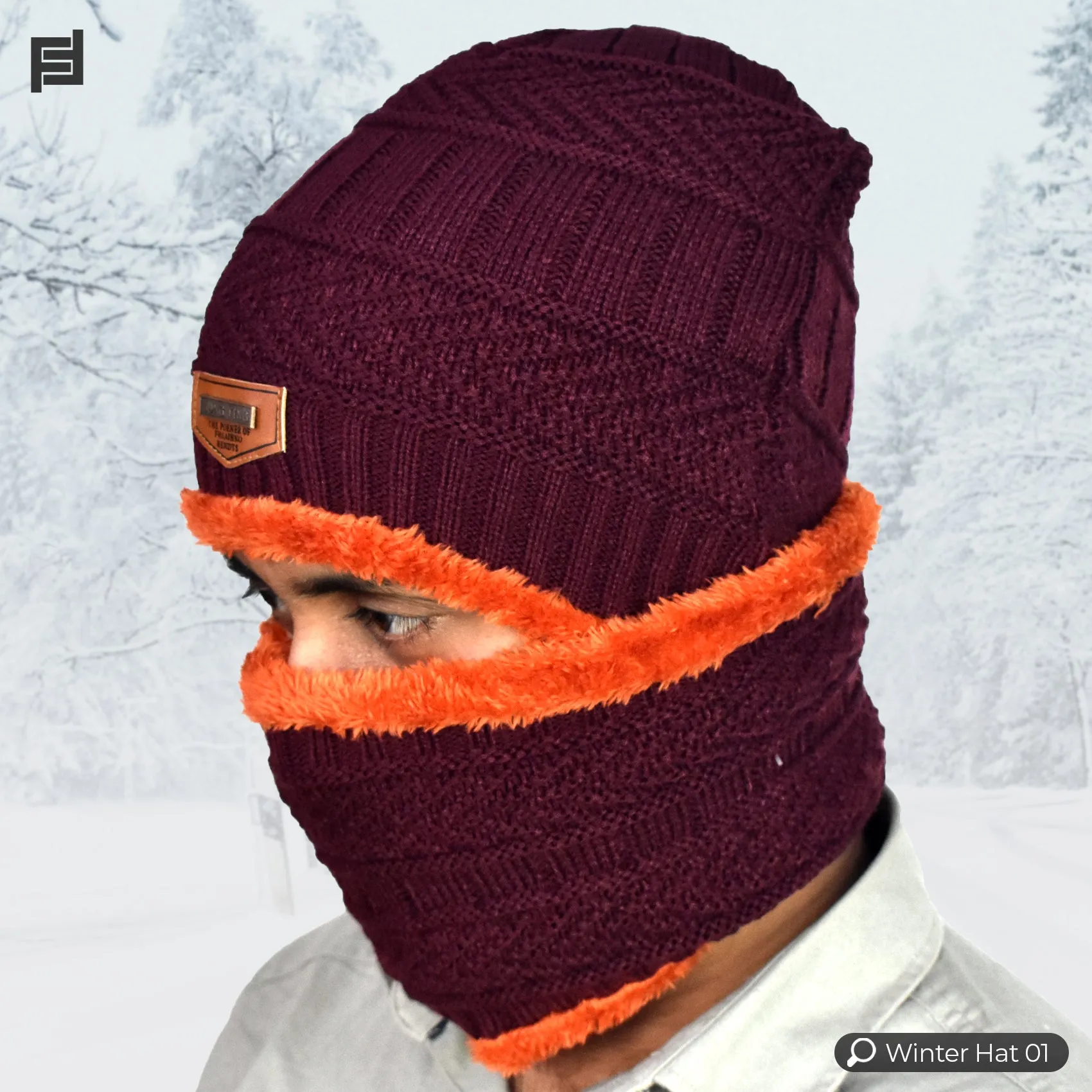 Winter Hat With Neck Warmer