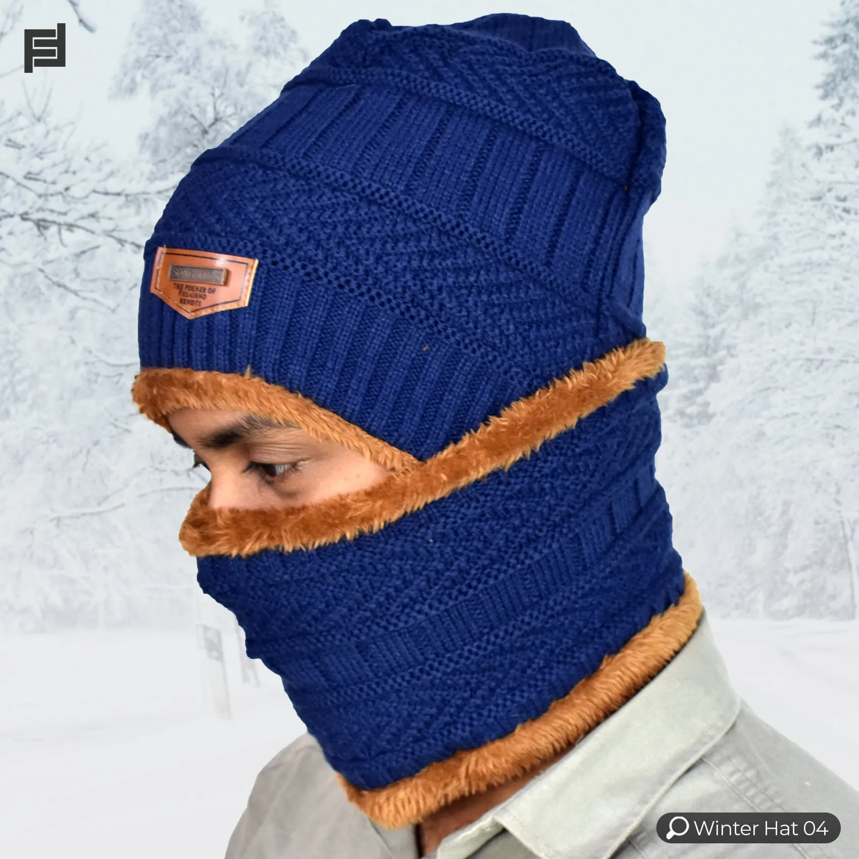 Winter Hat With Neck Warmer