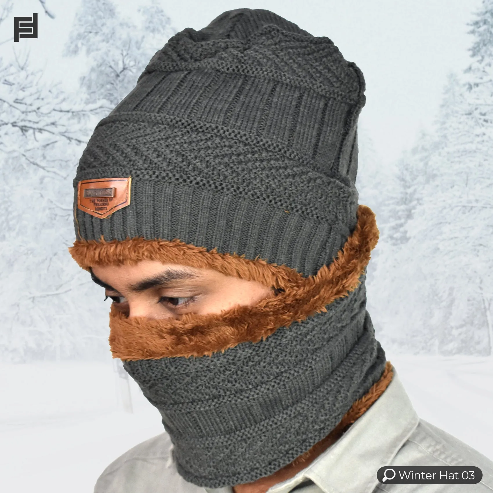 Winter Hat With Neck Warmer