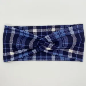 Winter Plaid Twist Headband