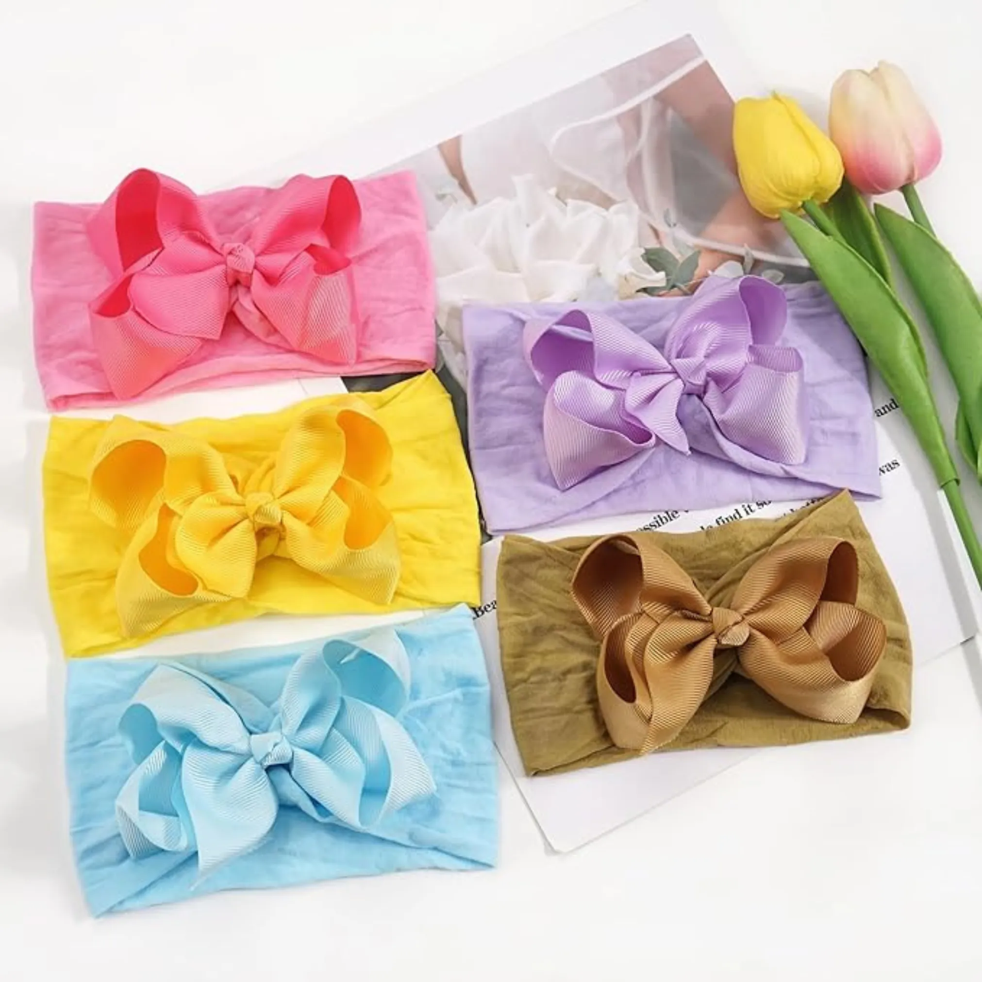 Yellow Turban Bow Headband