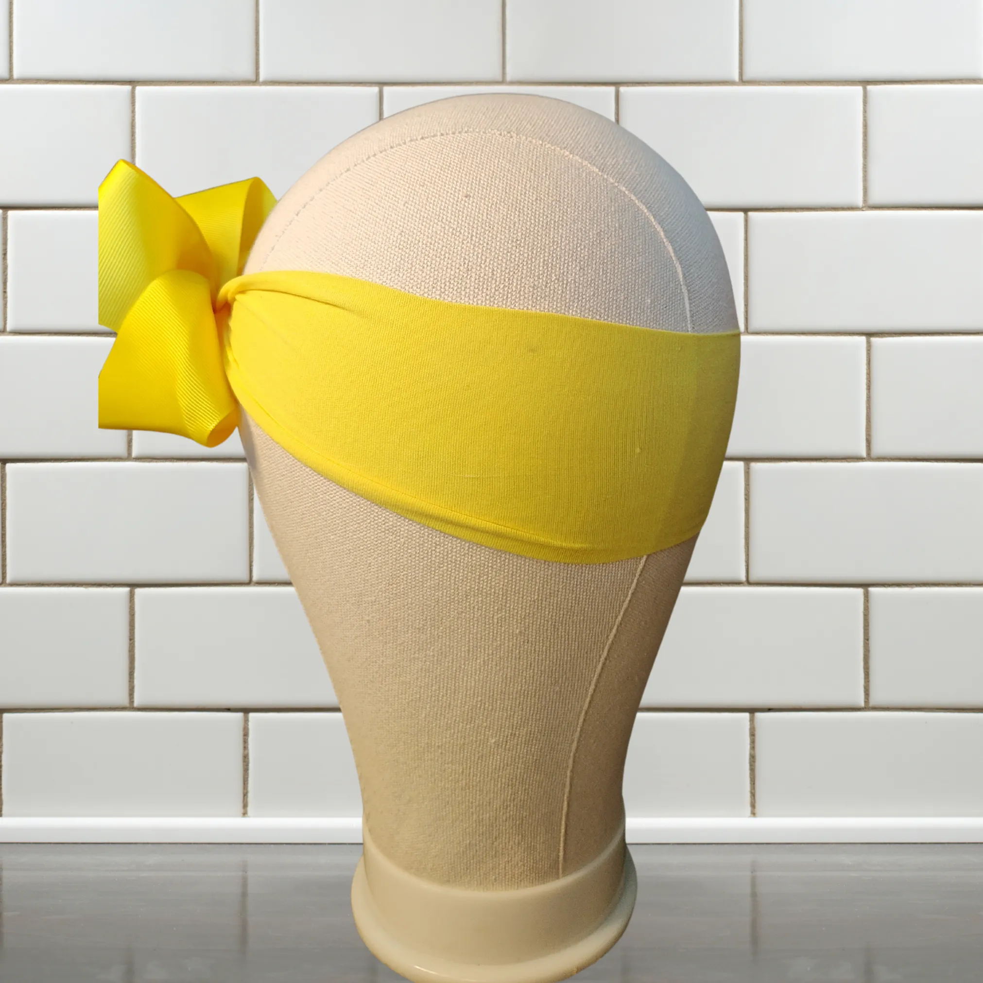 Yellow Turban Bow Headband